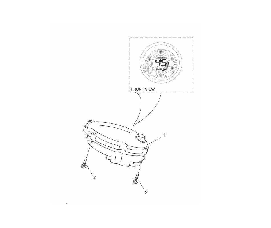 Kilometerteller - Cockpit Yamaha Aerox 50 2-takt LC 2013