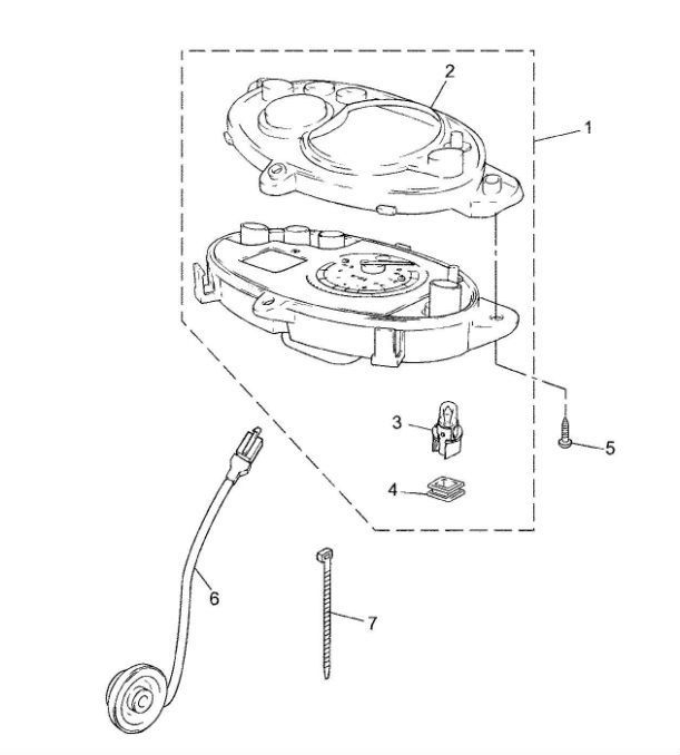 Kilometerteller - Cockpit Yamaha Jog-R 50 2-takt LC