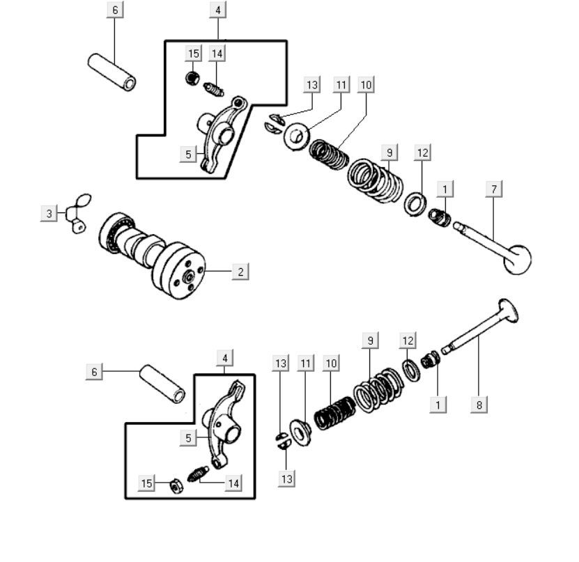 Nokkenas - Kleppen - Tuimerlaars Kymco K-Pipe 125