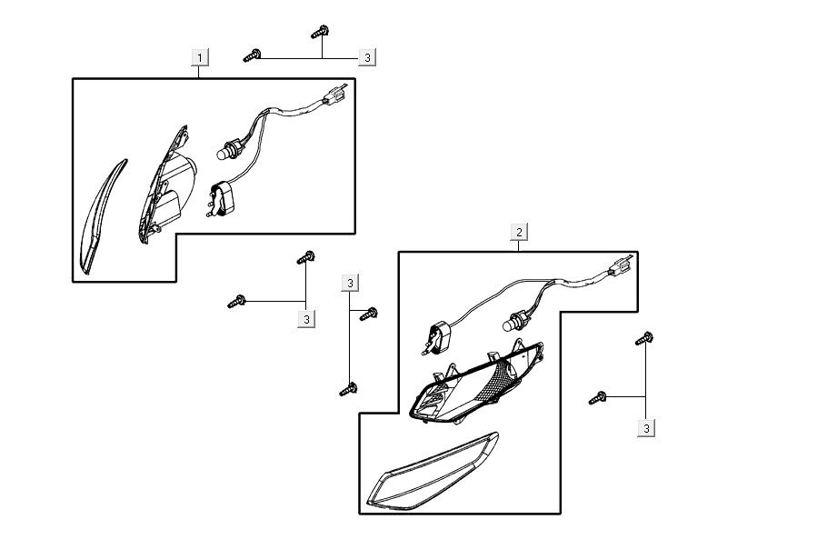 Knipperlichten voorzijde Agility 16