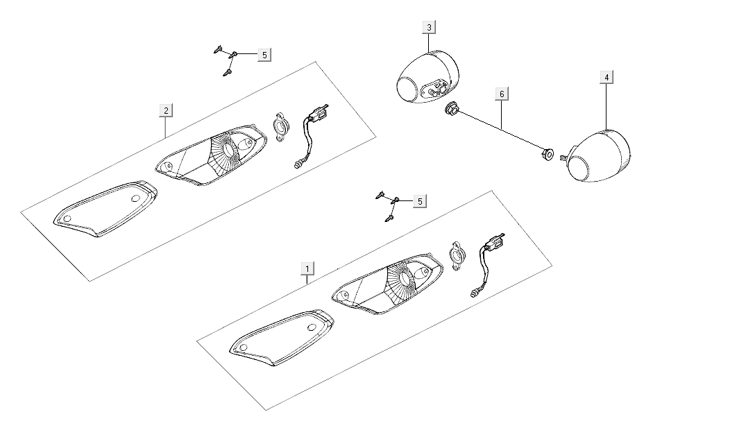Knipperlichten Kymco Agility FR 12' 4-takt Euro 4 bruin