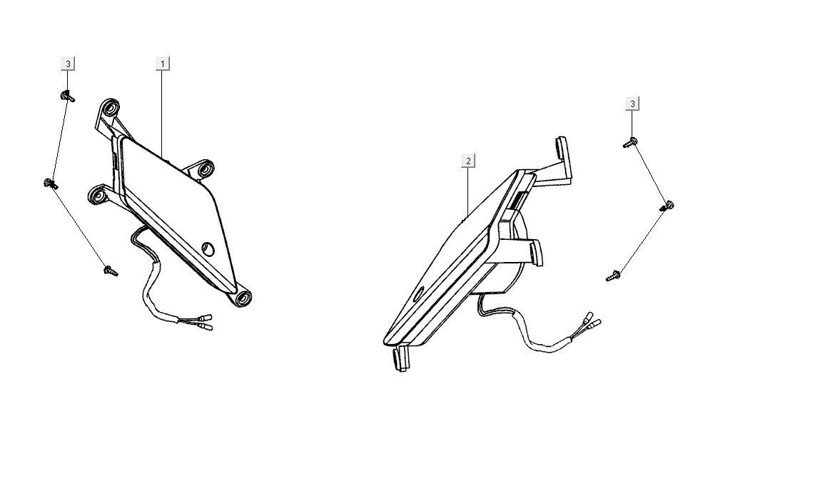 Knipperlichten voorzijde Kymco Super8 Street 50i Euro 4 Mat Grijs