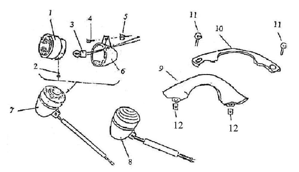 Knipperlichten voorzijde Turbho RG50 antraciet