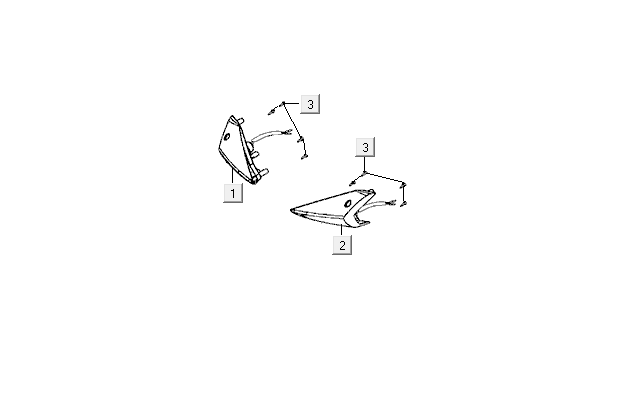 Knipperlichten voorzijde Kymco VP50i Euro 4 tecno silver