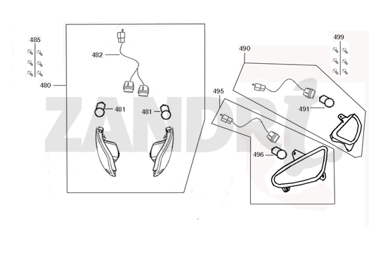 Knipperlichten BTC Riva Sport oranje