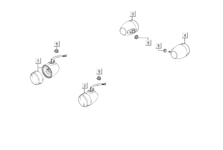 Knipperlichten Kymco Agility 12' 4-takt rood