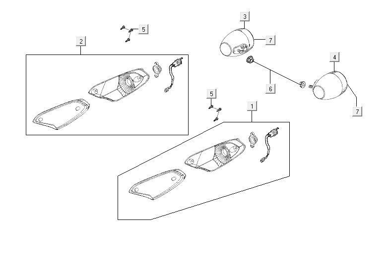 Knipperlichten Kymco Agility Fat 12' 4-takt geel