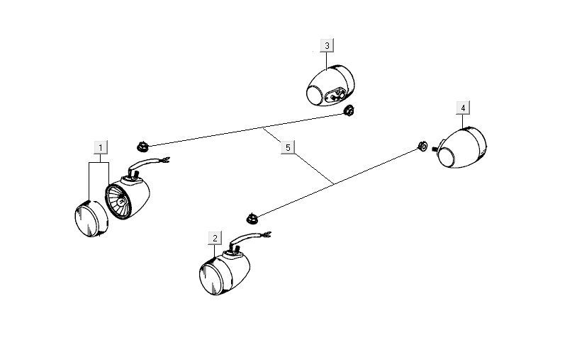 Knipperlichten Kymco Carry 50i 4-takt Euro 4 wit