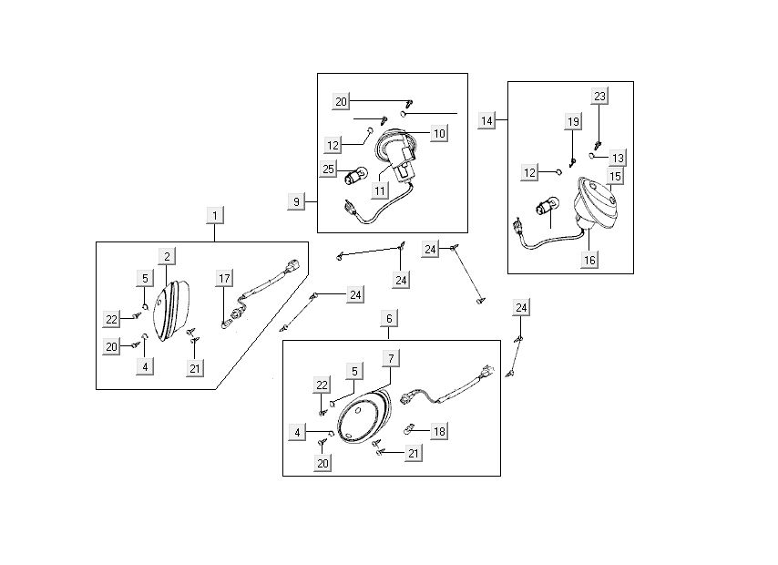 knipperlichten Kymco Sento 50 4-takt Roze