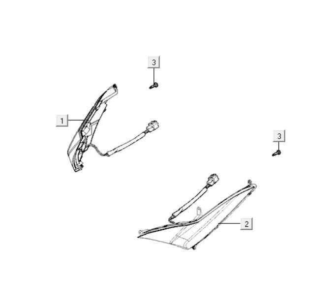 Knipperlichten Kymco Xciting 400i Geel