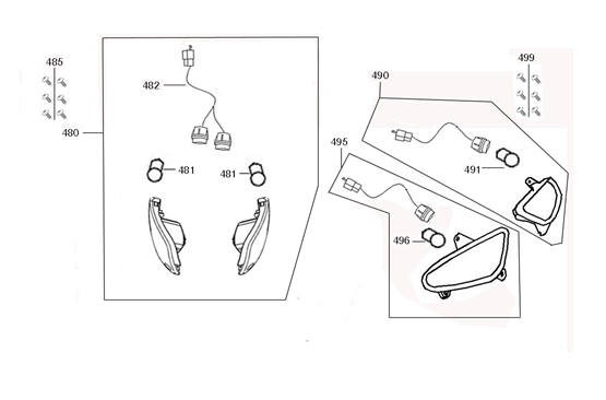 Knipperlichten Senzo RivaLux S rood