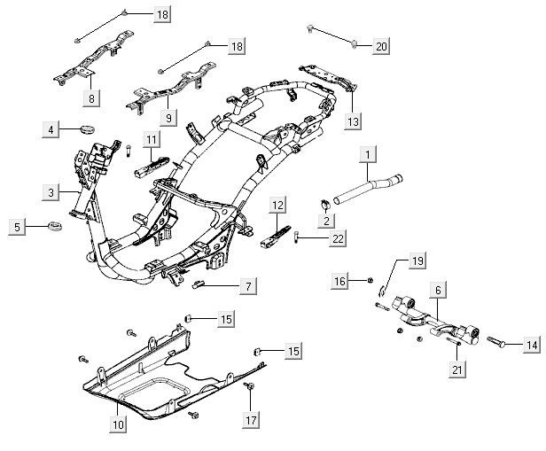 Frame Kymco Like