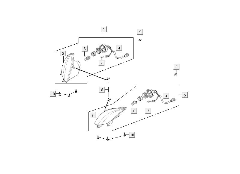 Koplamp Kymco MXU 50