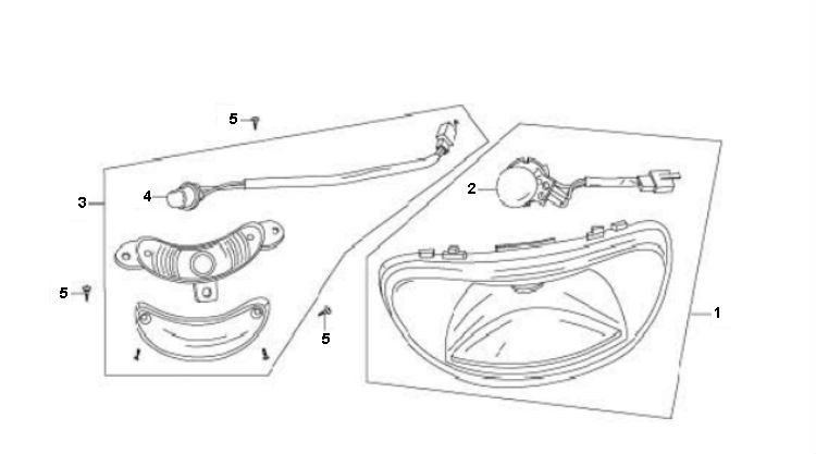 Koplamp Berini Speedy 4-takt