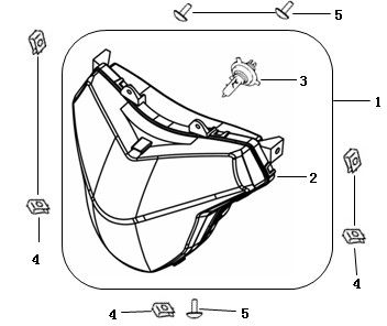 Koplamp China Strada