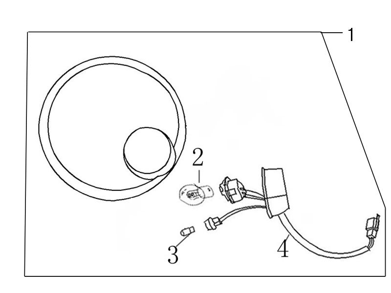 Koplamp China Swan - Riva titanium