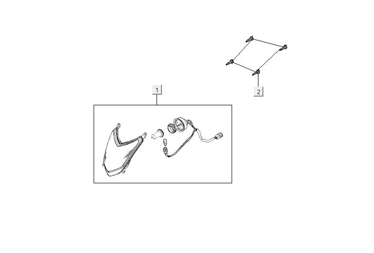 Koplamp Kymco Agility 12' 4-takt Sporty blauw