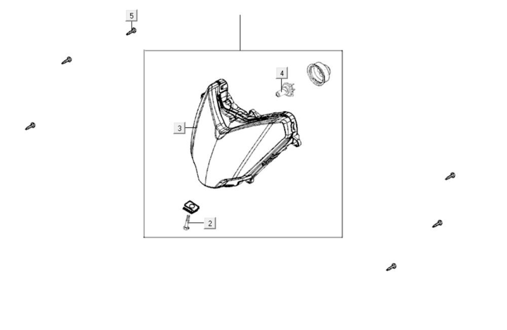 Koplamp Kymco GTI 300i