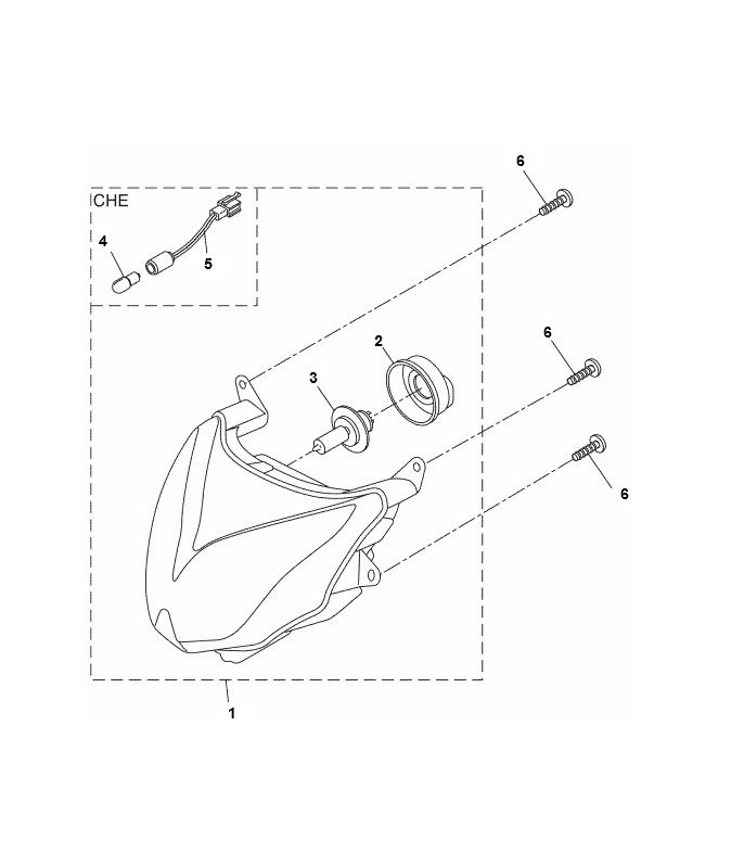 Koplamp Yamaha Aerox 50 2-takt LC 2013