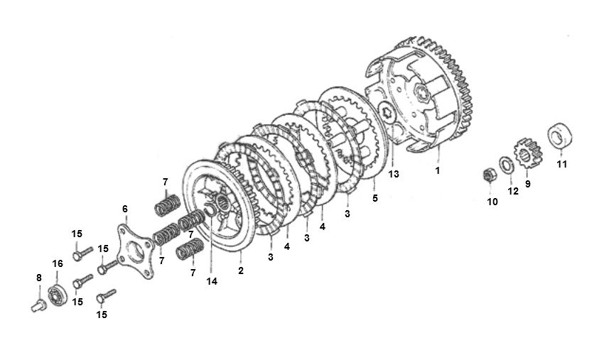 Koppelingshuis Honda MT-5