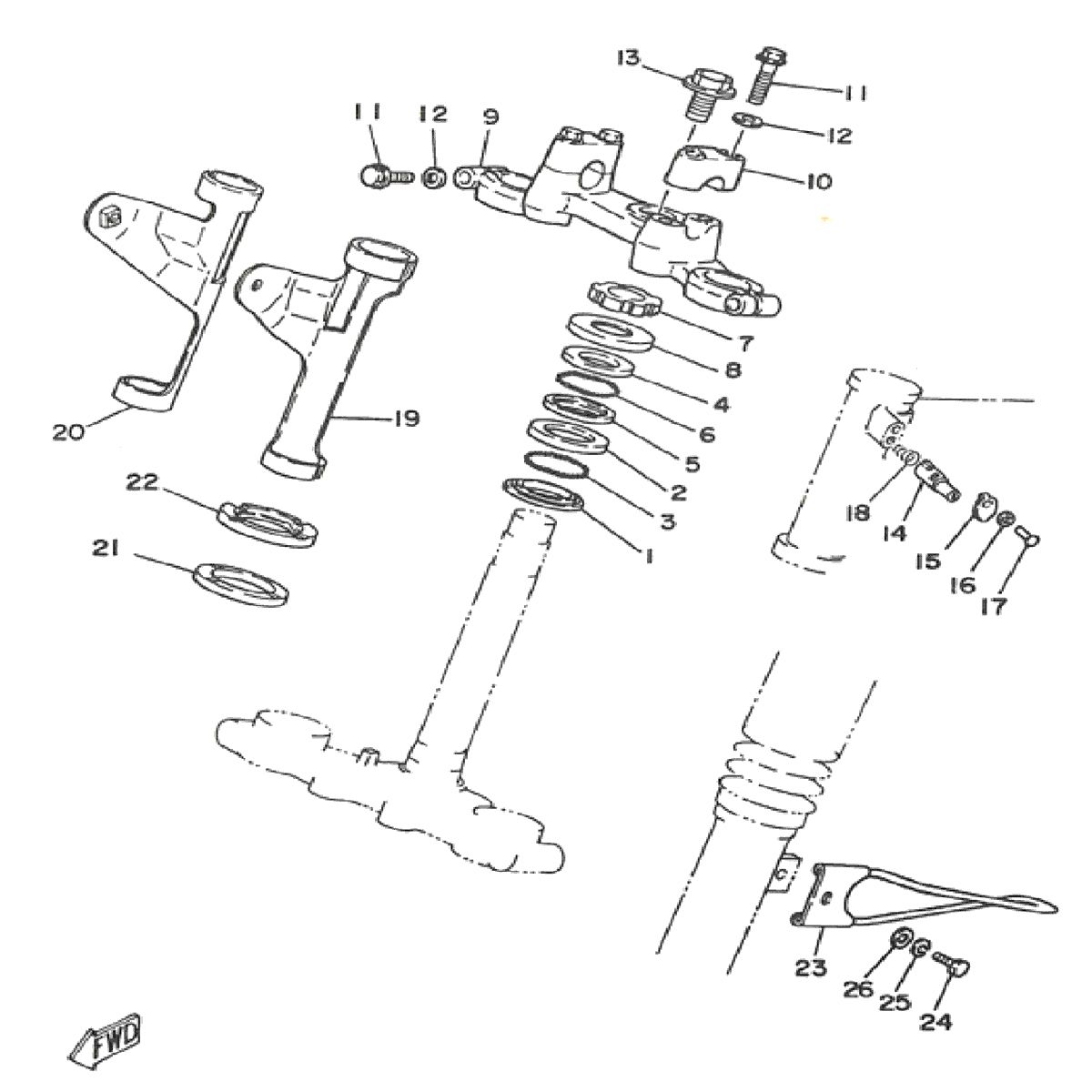 Kroonstuk Yamaha DT-50 MX