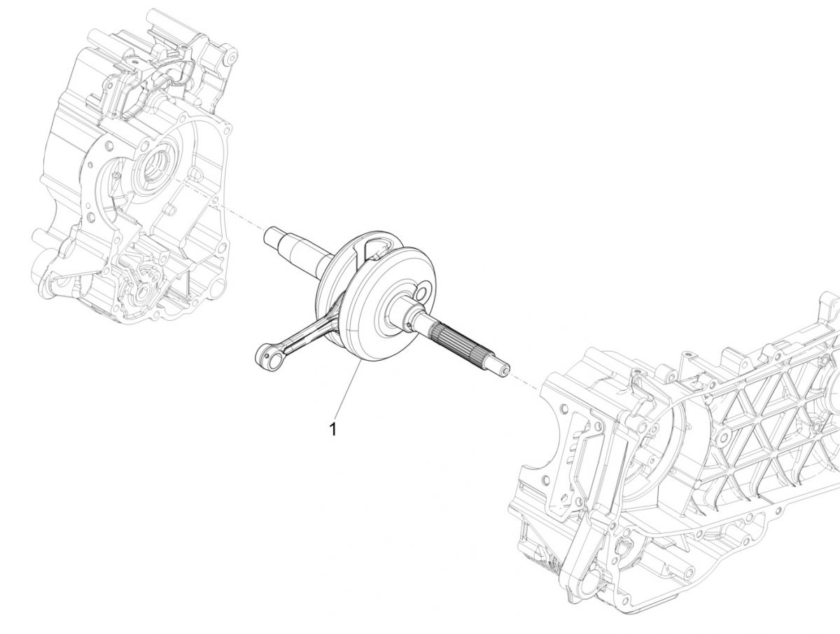 Krukas Vespa GTS 125 IE ABS Euro 4 2016-2018