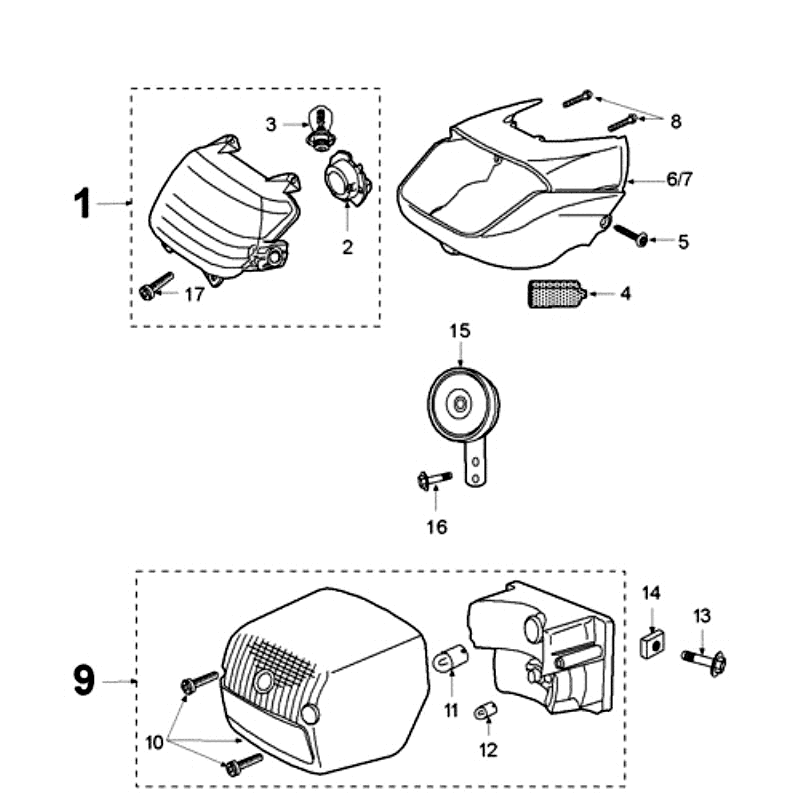 Koplamp - Achterlicht - Knipperlichten Peugeot Fox rood