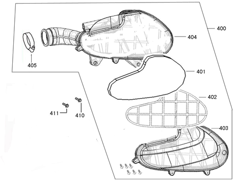 Luchtfilter Benda Benson rood