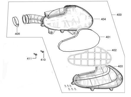 Luchtfilter BTC Legend rood