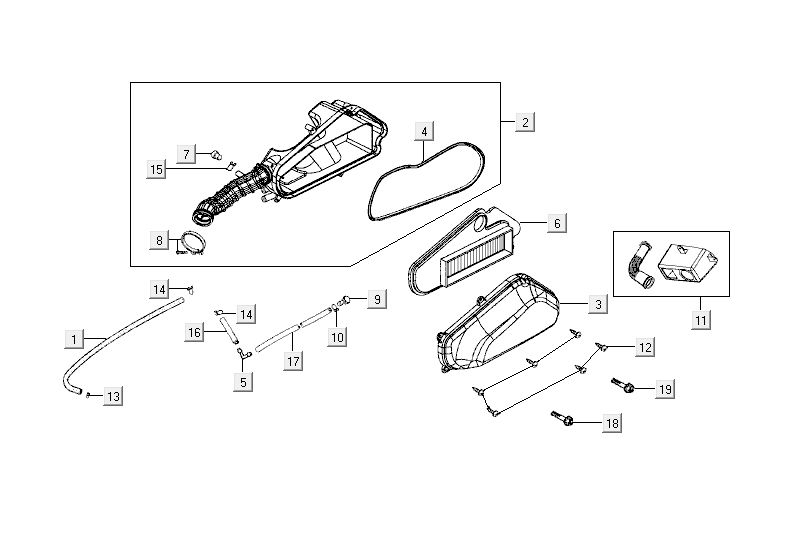Luchtfilter Kymco Agility Fat 12' 4-takt oak metallic