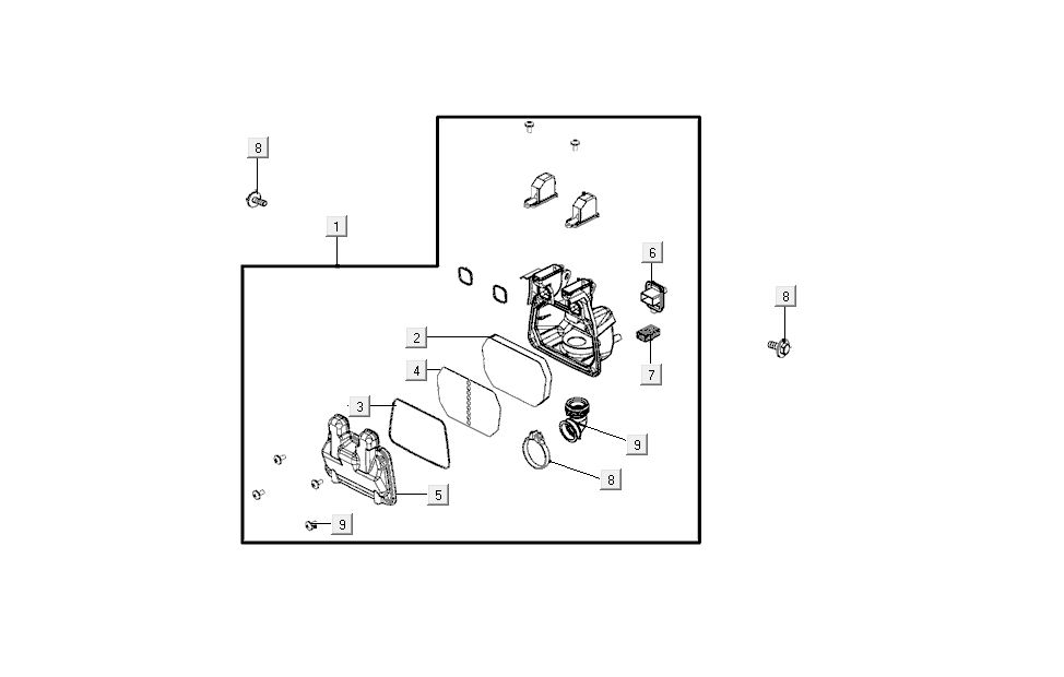 Luchtfilter Kymco K-Pipe 4-takt Wit