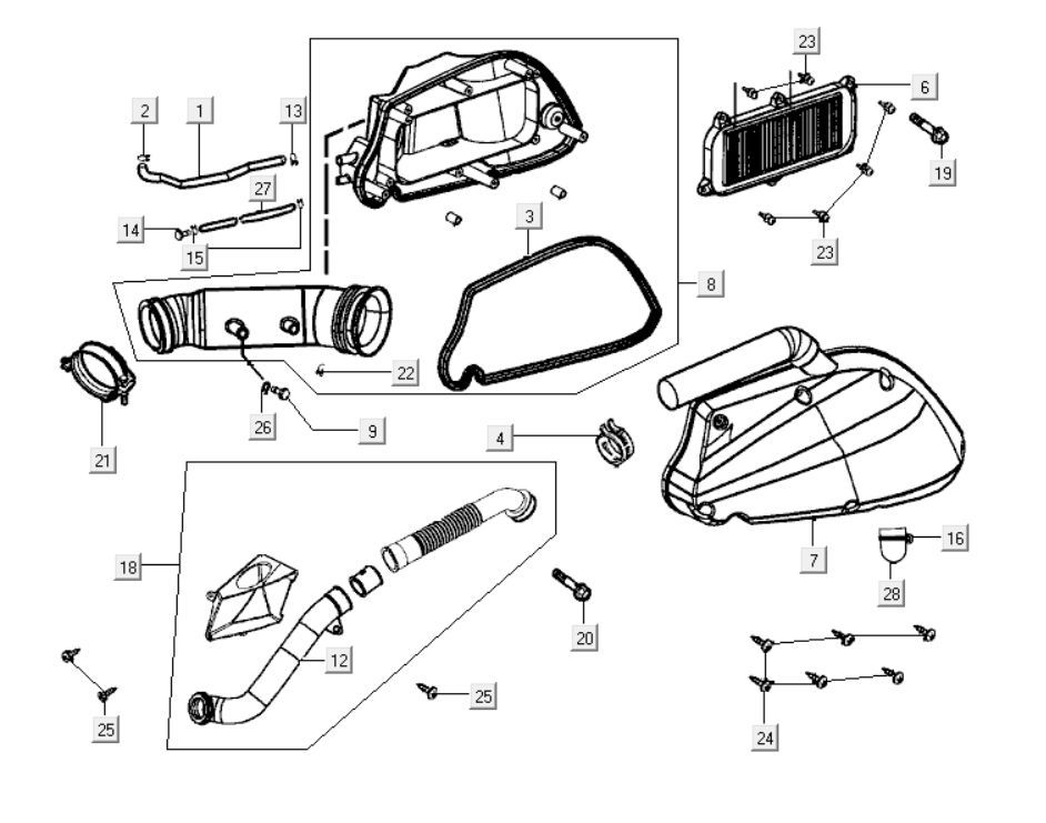 Luchtfilter Kymco New Dink 200i