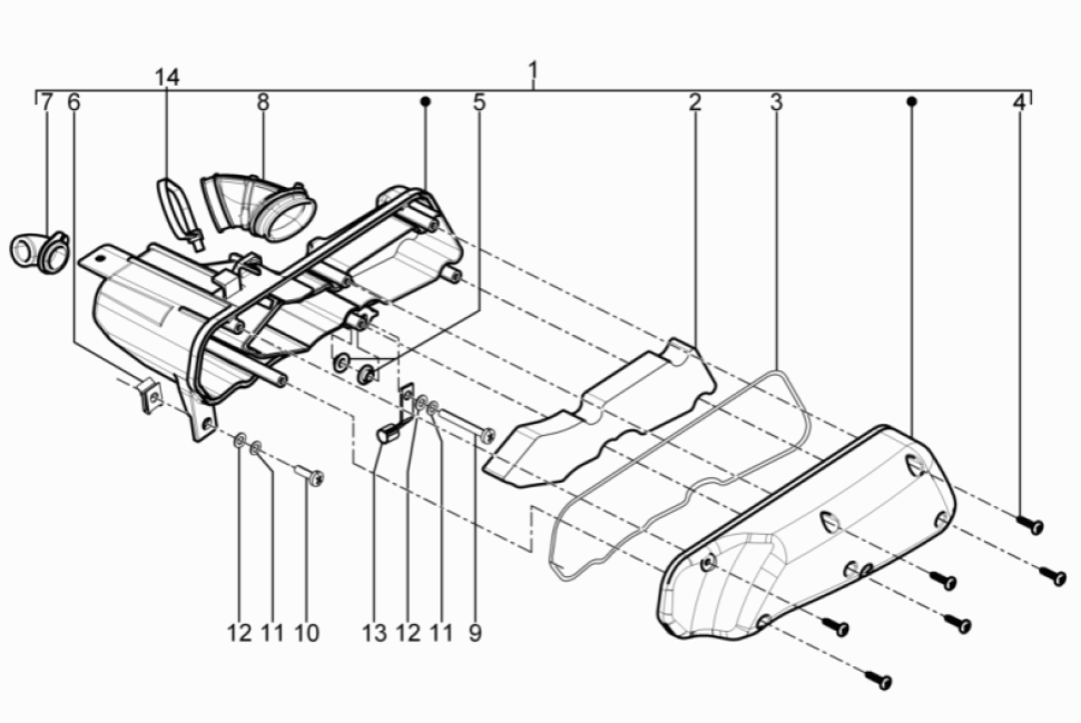 Luchtfilter Piaggio Typhoon 50 2-takt Euro 3 2011