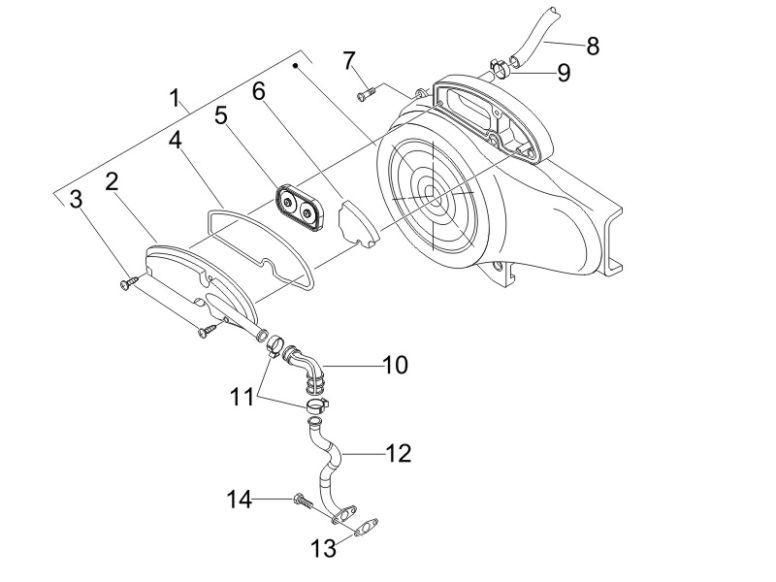 Luchtfilter Vespa LX 50 4-takt 2V AC 25km/u