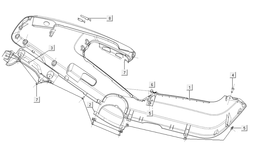Motorscherm links Niu M+ Sport zilver