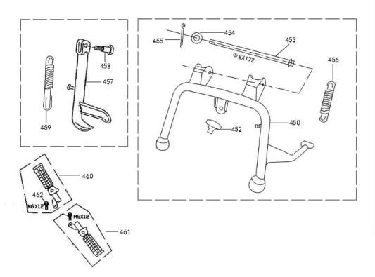Middenstandaard - Zijstandaard AGM Retro Extra mat creme
