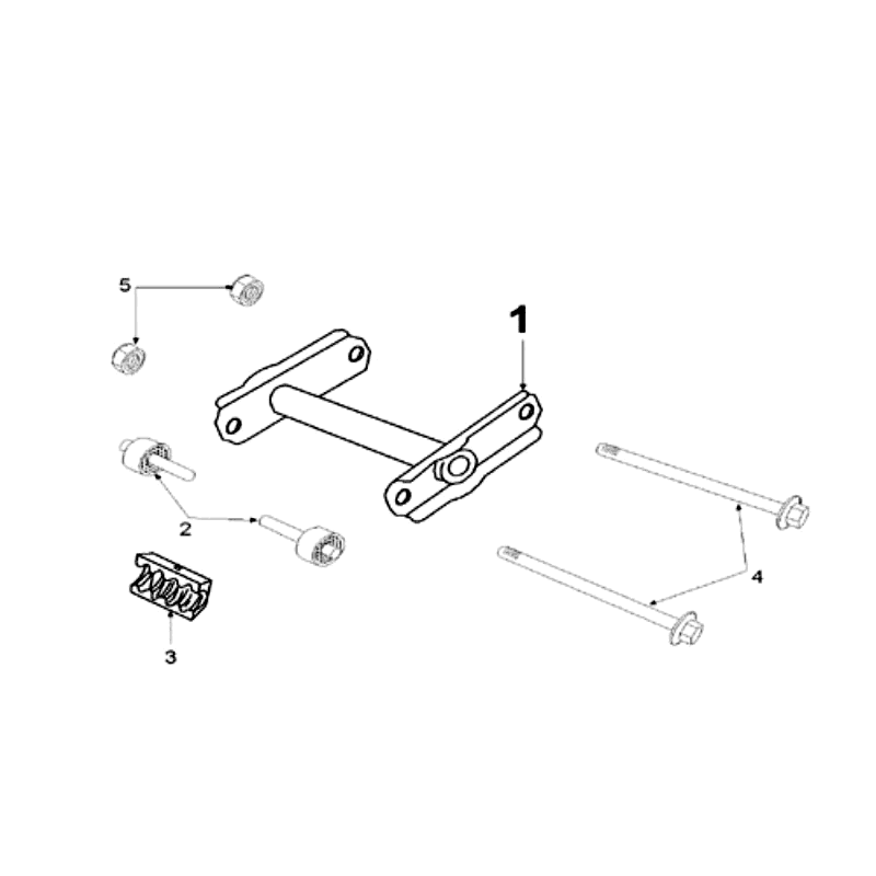 Motorophanging lang Peugeot Speedfight 2 50 2-takt LC zilver