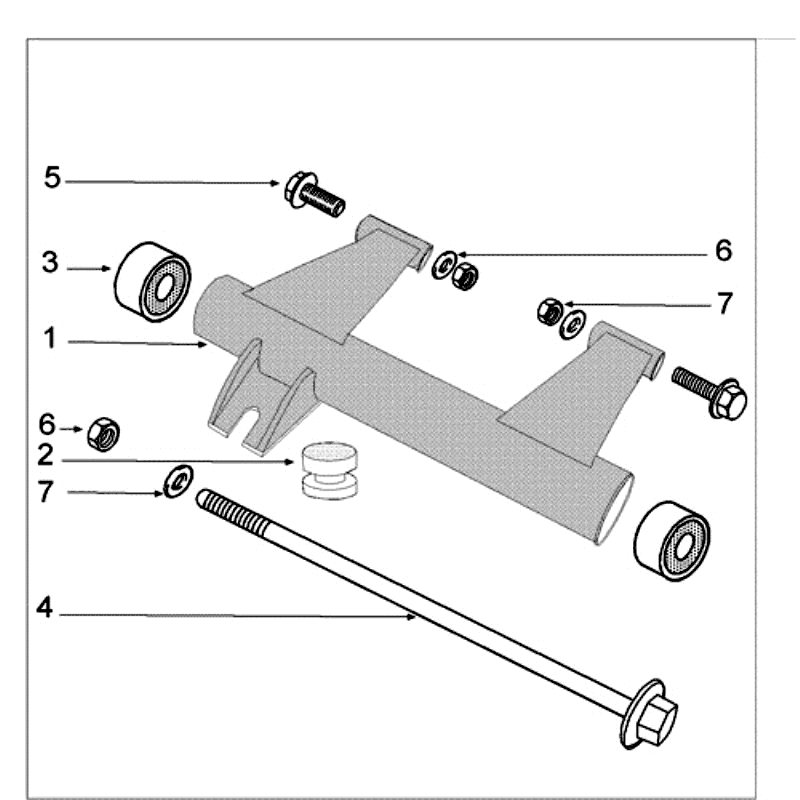 Motorophanging Peugeot Kisbee RS matzwart