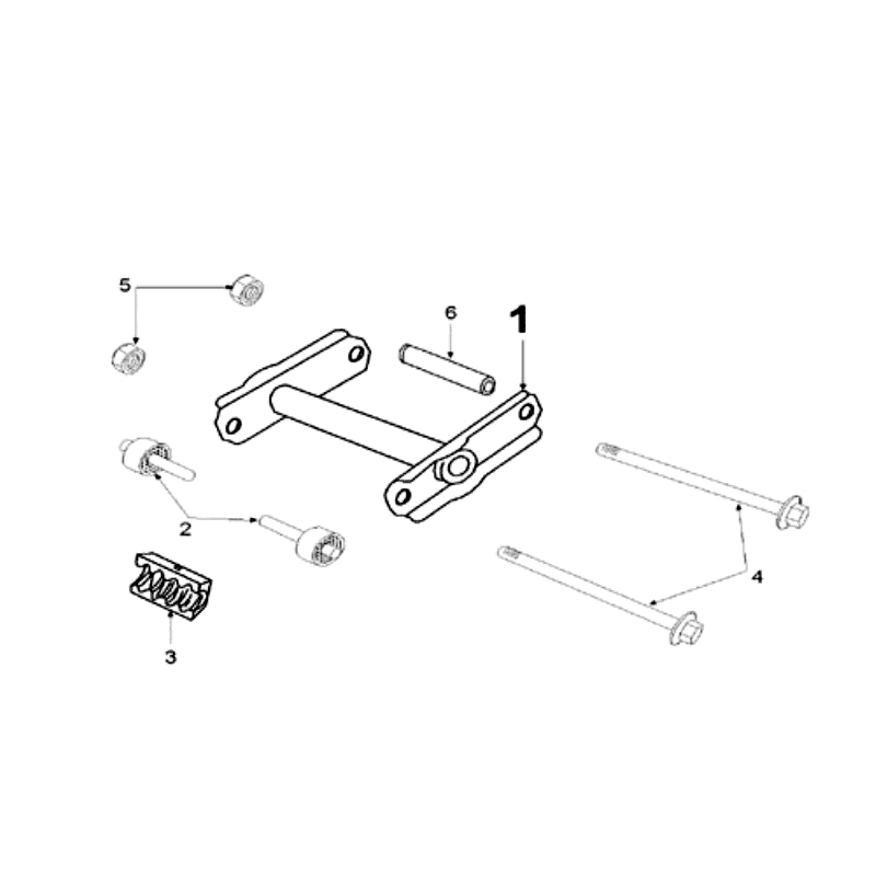 Motorophanging Peugeot Speedfight 2 50 2-takt AC Zwart