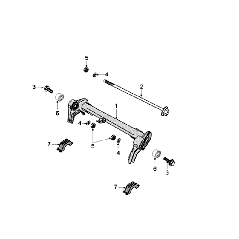 Motorophanging Peugeot Speedfight 3 50 2-takt AC Zwart