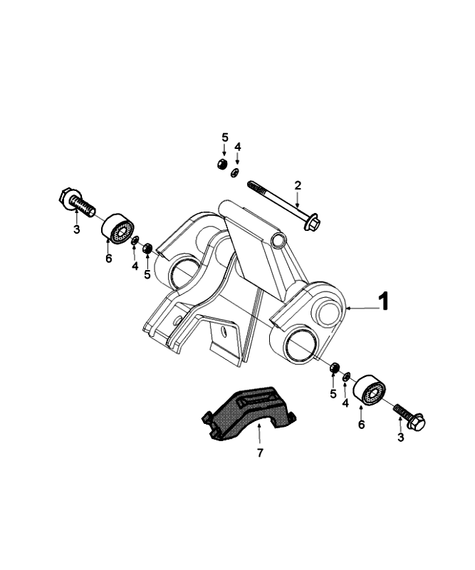 Motorophanging Peugeot Speedfight 4 50 4-takt AC Roodzwart