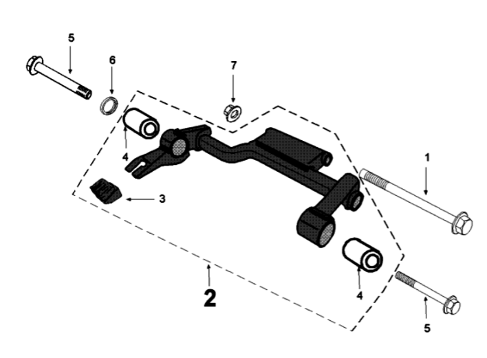 Motorophanging Peugeot Tweet 125 V E3 2013-2017