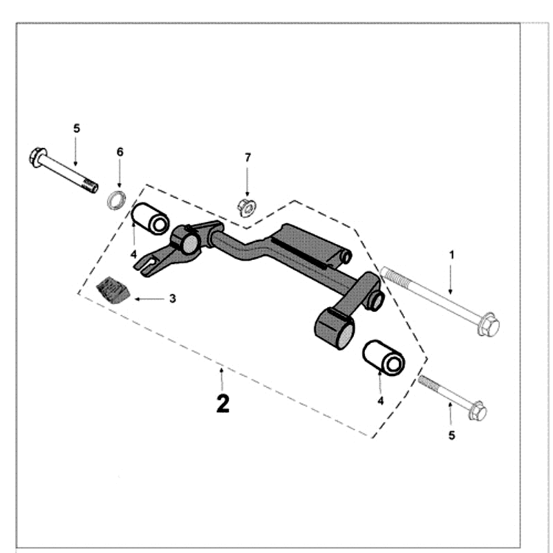 Motorophanging Peugeot Tweet old zwart