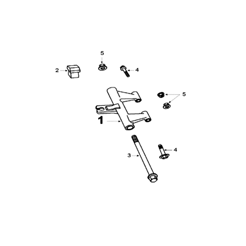 Motorophanging Peugeot V-Clic 50 4-takt AC Rood