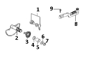 Kickstarterdelen GY6 10 / 12 inch Euro 4 2018→ a tm d