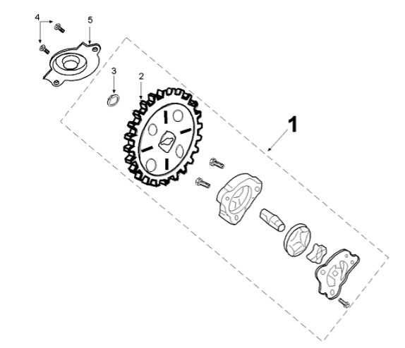 Oil pump Peugeot Django 125 EFI E4 2018-2020