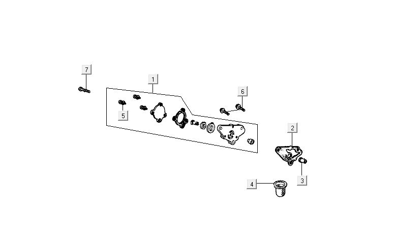Oliepomp Kymco Activ 50 4-takt zilver