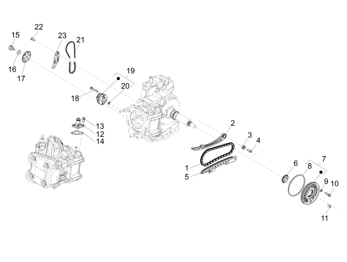 Oliepomp Piaggio Beverly 350 Sport Touring Euro 3 2013-2014