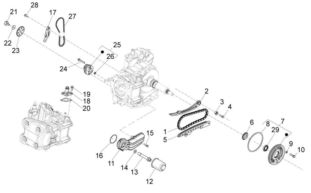 Oliepomp Piaggio MP3 350 Maxi Sport ABS Euro 4 2018-2020