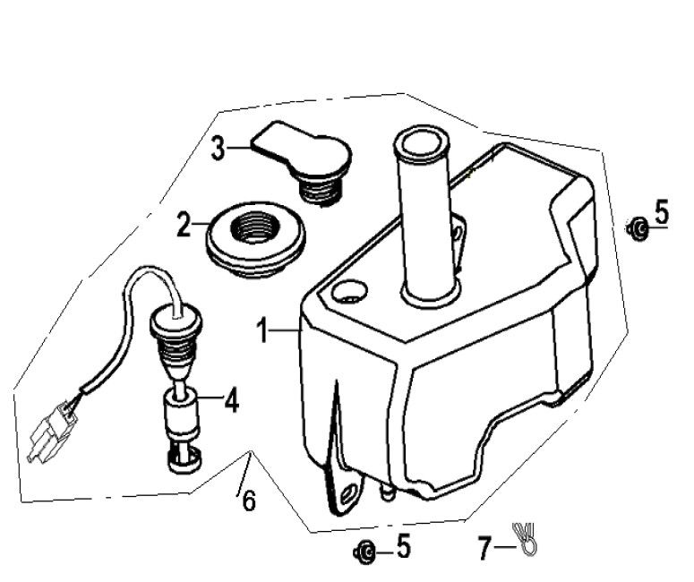 Olietank Generic Ideo 50 2-takt blauw 2007 25